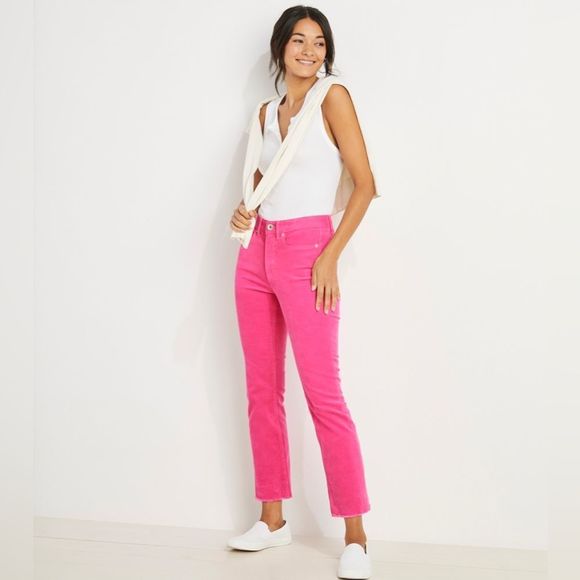 Vineyard Vines Pants - VINEYARD VINES Kick-Flare Corduroy Ankle Pants